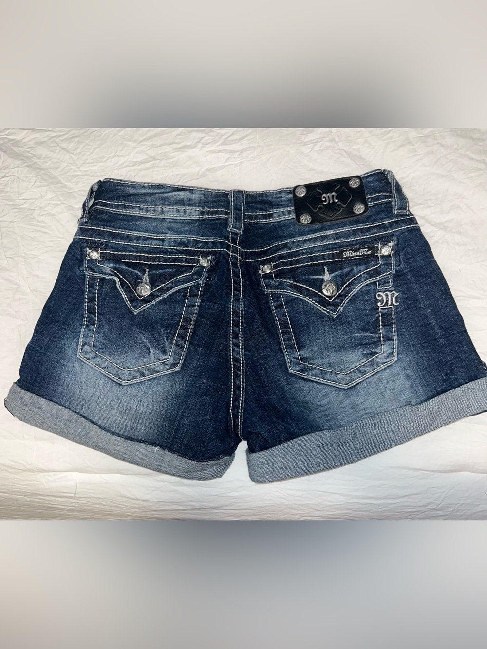 Miss Me Y2K Denim Shorts - Picture 2 of 5
